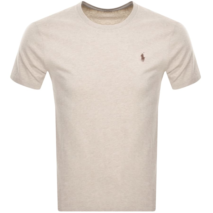 Ralph Lauren Crew Neck Slim Fit T Shirt Beige